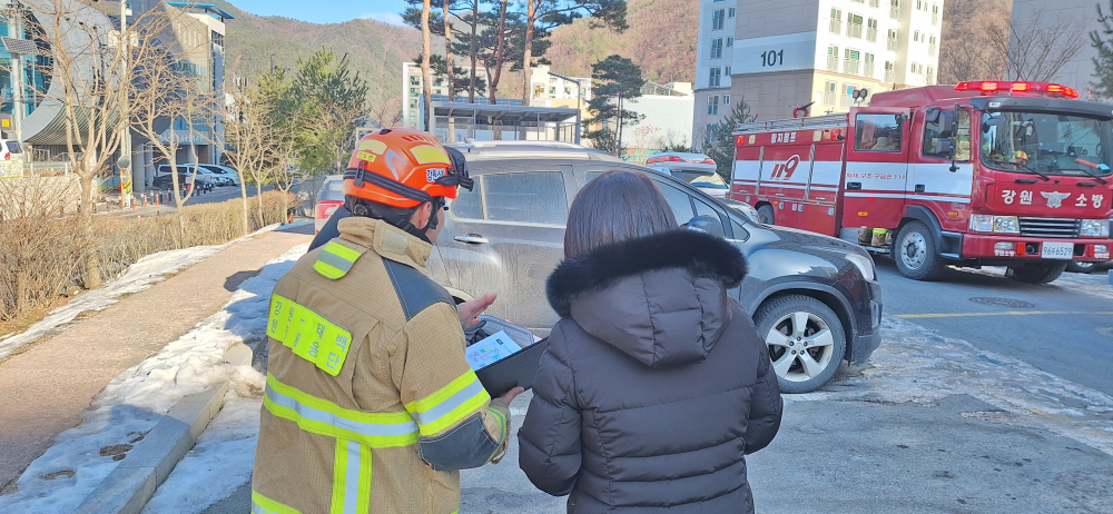 (태백소방서 , 태백소방서, 타위빌 화재 대응 합동훈련) 관련사진3.jpg