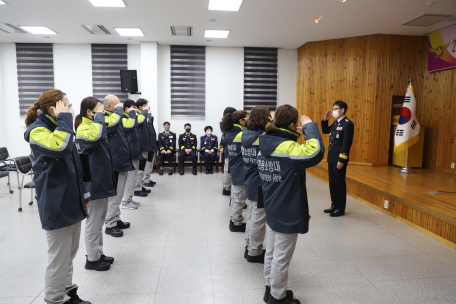 신규 의용소방대원 임명장 수여식 및 교육