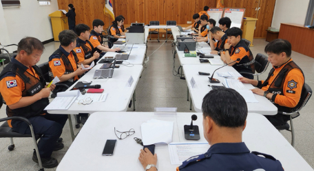 철원소방서 긴급구조통제단 불시 가동훈련