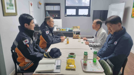 [횡성소방서, 겨울철 장애인·노인시설 초기대응능력 확보 위해 청강요양병원 현장지도]
