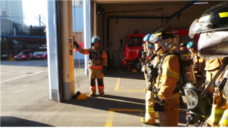 태백소방서, 위험예지훈련 실시