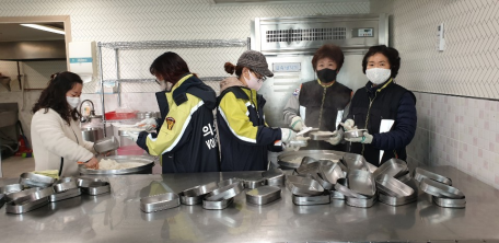 태백소방서, 태백여성의용소방대 사랑의 도시락 봉사