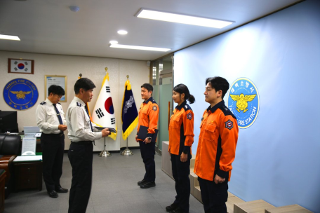 태백소방서 2025년 하반기 하트·브레인 세이버 수여식