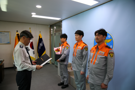 태백소방서, 2026년 2분기 의용소방대 신규대원 임명장 수여